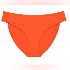 Time and Tru Women 3X Swimsuit Bottom Tomato Sauce Orange Mid Rise High Cut New